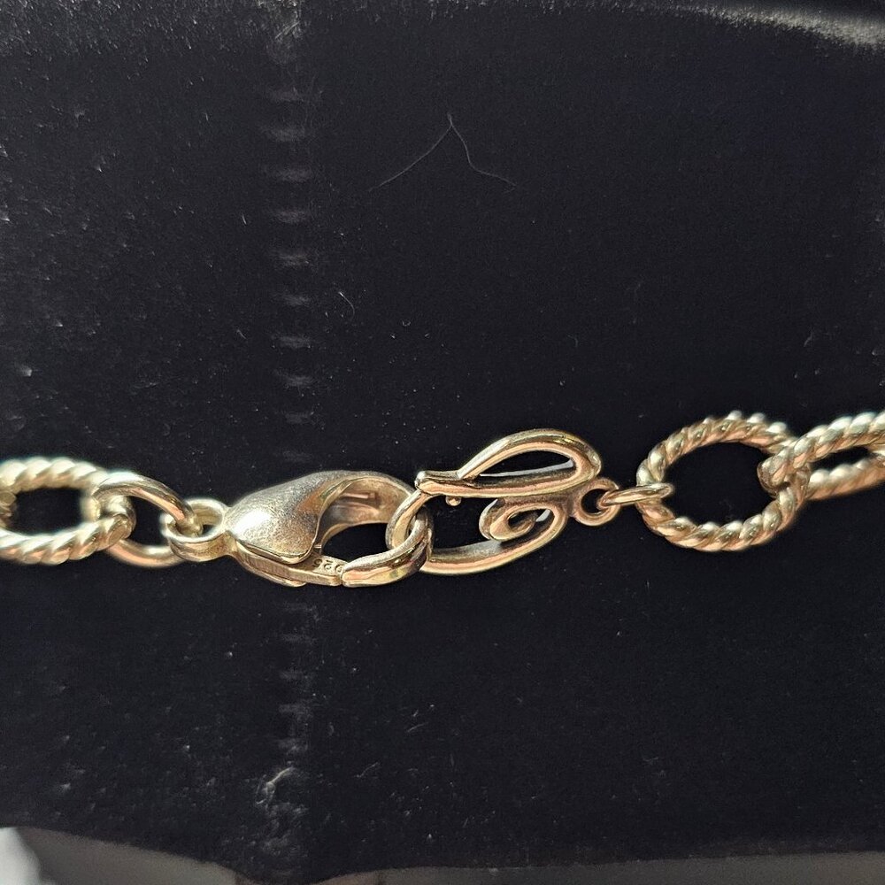 ✨ Solid 925 Sterling Silver 28” Twisted Rope Link Necklace – 42g ✨ - Picture 4 of 8